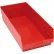 Plastic Nesting Storage Shelf Bin QSB216 11-1/8"W x 23-5/8"L x 6"H Red - Pkg Qty 6