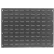Global Industrial™ Louvered Gray Wall Panel Without Bins, 27" x 21" - Pkg Qty 2