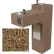Concrete Dual Outdoor Pedestal Drinking Fountain, ADA, Tan River Rock