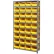 Global Industrial™ Steel Shelving With 36 4"H Plastic Shelf Bins Yellow, 36x12x72-13 Shelves