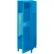 Global Industrial™ 1 Door Security Locker w/Footlocker & Legs, 24"Wx24"Dx76"H, Blue, All-Welded