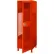 Global Industrial™ 1 Door Security Locker w/ Footlocker & Legs, 24"Wx24"Dx76"H, Red, All-Welded