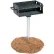 ADA Rotating Pedestal Outdoor Grill With 3-1/2" Dia. Post(280 Sq. In. Cooking Surface)
