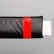 72"W Soft Nylon Gate Arm Cover - Black Cover/Red Tapes - Pkg Qty 6