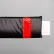 108"W Soft Nylon Gate Arm Cover - Black Cover/Red Tapes - Pkg Qty 6