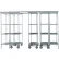 Nexel® Space-Trac, 5 Unit, Chrome High Density Shelving, 36"W x 21"D x 88"H, 12' Length