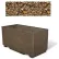 Concrete Outdoor Planter w/Forklift Knockouts, 48"Lx24"Wx24"H Rectangle Tan River Rock