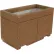 Concrete Outdoor Planter w/Forklift Knockouts, 48"Lx24"Wx30"H Rectangle Gray Limestone