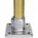 Kee Safety - L150-8 - Aluminum Heavy Duty Four Hole Square Flange, 1-1/2" Dia.