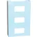 Omnimed® 305342 White Painted Steel Triple Glove Box Holder, 1/PK