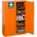Justrite® Emergency Preparedness Cabinet W/PowerPort, 65"Wx43"Dx18"H, Orange, Assembled