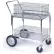 WescoĀ® Office & Mail Cart 272230 33.5 x 23.75 5" Rubber Casters, 10" Wheels