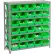 Global Industrial™ Steel Shelving with 30 4"H Plastic Shelf Bins Green, 36x18x39-7 Shelves