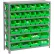 Global Industrial™ Steel Shelving - Total 36 4"H Plastic Shelf Bins Green, 36x18x39-7 Shelves