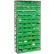 Global Industrial™ Steel Shelving with 60 4"H Plastic Shelf Bins Green, 36x12x72-13 Shelves