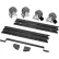 Global Industrial™ Handle and Wheel Kit for Modular Drawer Cabinet, Black, 30"W x 27"D