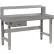 Global Industrial™ Workbench w/ Steel Square Edge Top & Riser, 72"W x 30"D, Gray