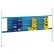 Global Industrial™ 18" & 36" Louver Panel Kit, 72"W, Blue