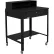 Global Industrial™ Flat Surfaced Mobile Shop Desk w/ Pigeonhole Riser, 34-1/2"W x 30"D, Black
