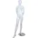 Female Mannequin - Hands Behind the Back, Right Leg in the Front - Gloss Finish, White