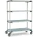 Metro® MetroMax i Shelf Truck w/Steel Wheel Horn, 1000 lb. Capacity, 60"L x 18"W x 68"H, Blue