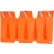 6'L Traffic Barrier, Polyethylene, Orange