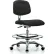 Interion® Clean Room Stool - Vinyl - Black