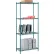 Nexel® 4 Shelf, Poly-Green® Wire Shelving Unit, Starter, 36"W x 12"D x 86"H