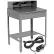 Global Industrial™ Sloped Shop Desk w/ Pigeonhole Riser & Outlets, 34-1/2'W x 30"D, Gray