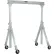Global Industrial⢠Adjustable Height Aluminum Gantry Crane, 12'W x 9'6"-12'H, 2000 Lb. Capacity