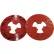 3M™ Disc Pad Face Plate Ribbed 81732, 5" Extra Hard Red - Pkg Qty 10