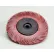 3M™ Scotch-Brite™ Radial Bristle Brush 6" x 7/16" x 1" with Adapter Ceramic 220 Grit - Pkg Qty 5
