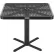 Global Industrial™ 36" Square Outdoor Dining Table, 29"H, Expanded Metal, Black