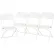 Flash Furniture Big and Tall Plastic Folding Chairs, White, Hercules Series, Pack of 4