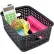 Advantus® Plastic Weave Bin Small 40326 - 10"L x 7-1/4"W x 4"H Black, 3-Pack - Pkg Qty 2