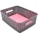 Advantus® Plastic Weave Bin Medium 40327 - 13-3/4"L x 10-1/2"W x 4-1/2"H Black, 2-Pack - Pkg Qty 2