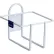 Horizon Mfg. Square Bottle Rack, Holds Bottle Diameter 5.75" and Under, White