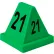 Global Industrial™ Numbered Cones, 21-40, Green