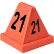 Global Industrial™ Numbered Cones, 21-40, Red
