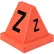 Global Industrial™ Lettered Cones, A-Z, Red