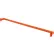 Global Industrial™ Teardrop Pallet Rack Backstop, 120"L, 6" Offset