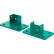 Global Industrial™ Pallet Rack Footplate, 5"W x 8"L x 3-2/5"H, 2 Pieces, 8 Set Nuts & Bolts