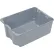 MFG Tray Molded Fiberglass Toteline Nest & Stack Tote, 25-1/4"L x 18"W x 10"H, Gray - Pkg Qty 5