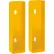 Global Industrial™ Lift Out Bracket Kit for 2-Rib Guard Rail, Yellow