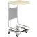 Global Industrial™ Chrome Hamper Stand With Foot Pedal & Poly Coated Steel Lid