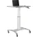 Global Industrial™ Sit-Stand Mobile Desk With Tablet Slot, Gray/Silver