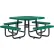 Global Industrial™ 46" Octagonal Picnic Table, Expanded Metal, Green