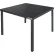 Global Industrial™ 40" Square Aluminum Slatted Dining Table, Black