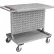 Steel Mobile Double Sided Bin Rack - All-Welded w/ Top Shelf 36" x 36", 5" Casters