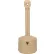 Justrite® Smokers Cease Fire® Outdoor Ashtray, 1 Gallon, Beige
